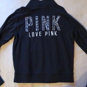 Pink Victoria Secret Half Zip Sweatshirt
